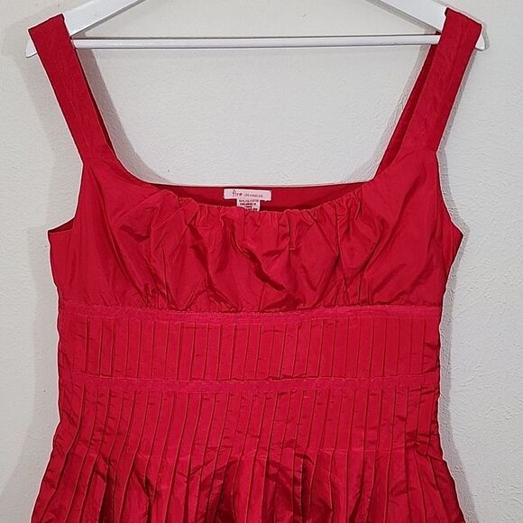 Fire Los Angeles Sleeveless Y2K Candy Apple Red Pin Up Retro Dress Size 11 - Picture 2 of 9
